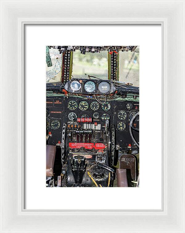 Aviation Cockpit Control Center 8 - Framed Print