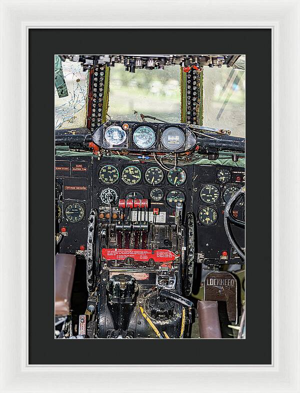 Aviation Cockpit Control Center 8 - Framed Print