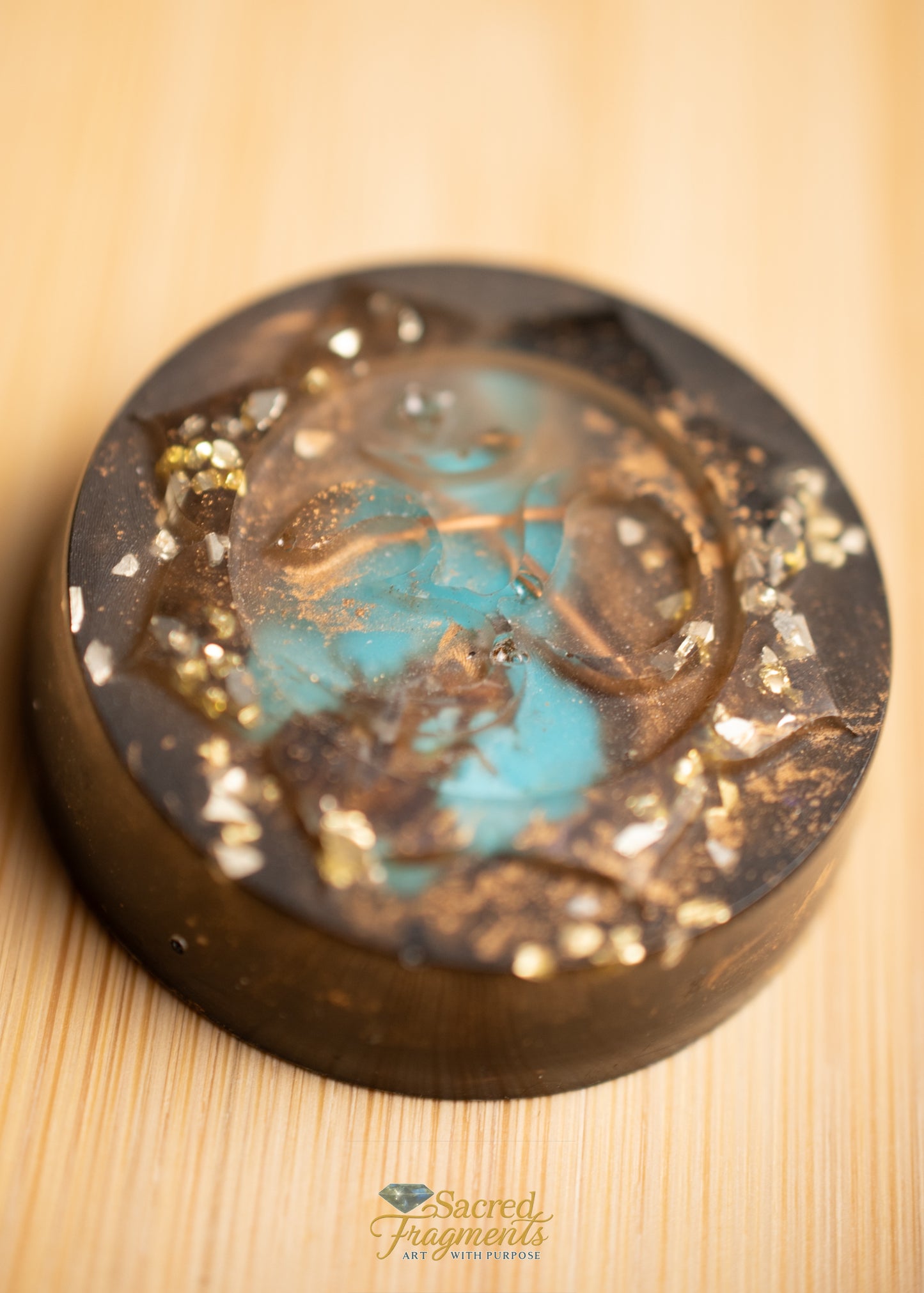 Om Aum Ohm  Orgonite Energy Pocket Piece