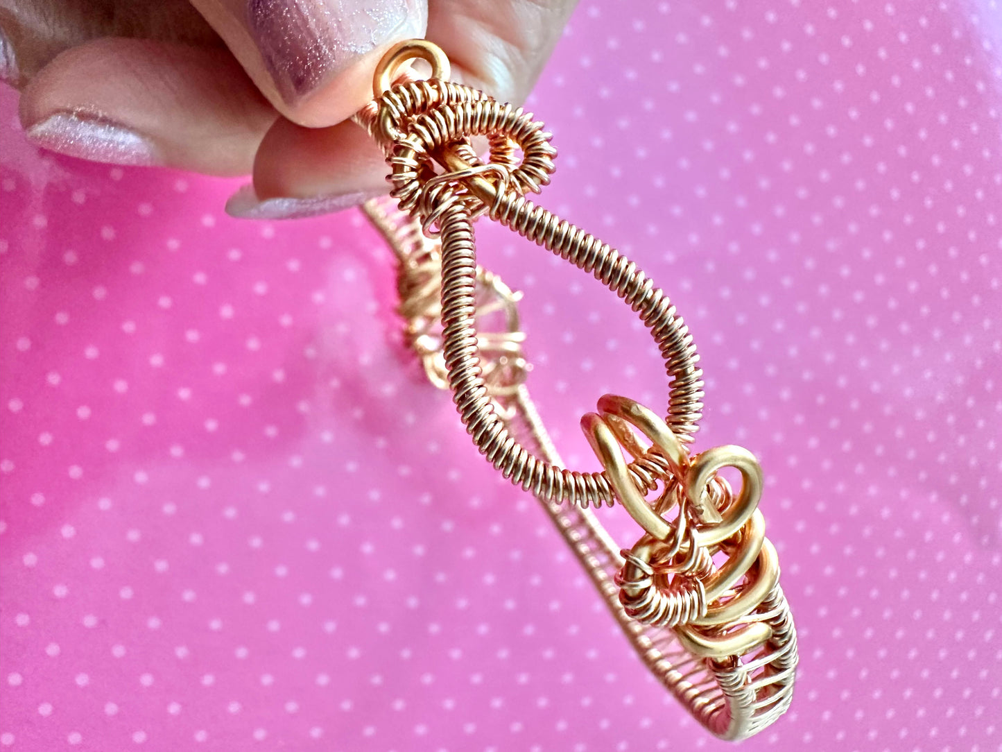 Heart my Love Quartz Copper Weaved Bracelet
