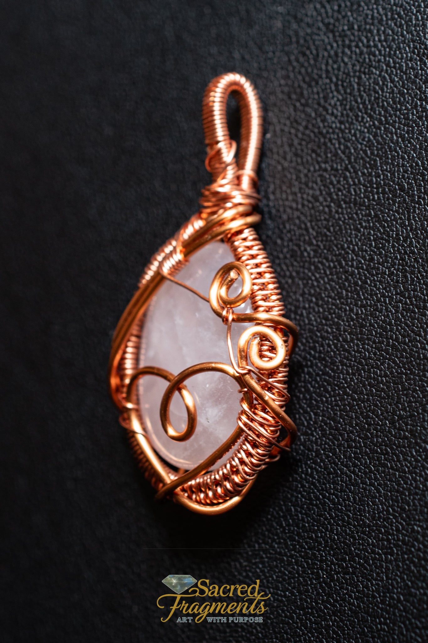 Unconditional Love Crystal Amulet Rose Quartz