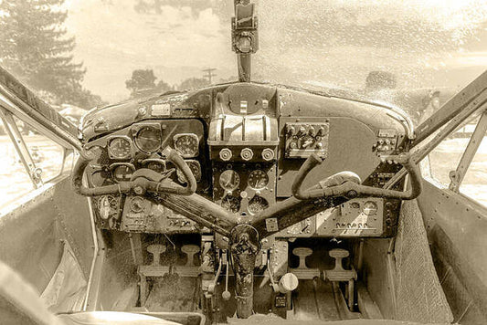 Aviation Cockpit Control Center 9 - Art Print