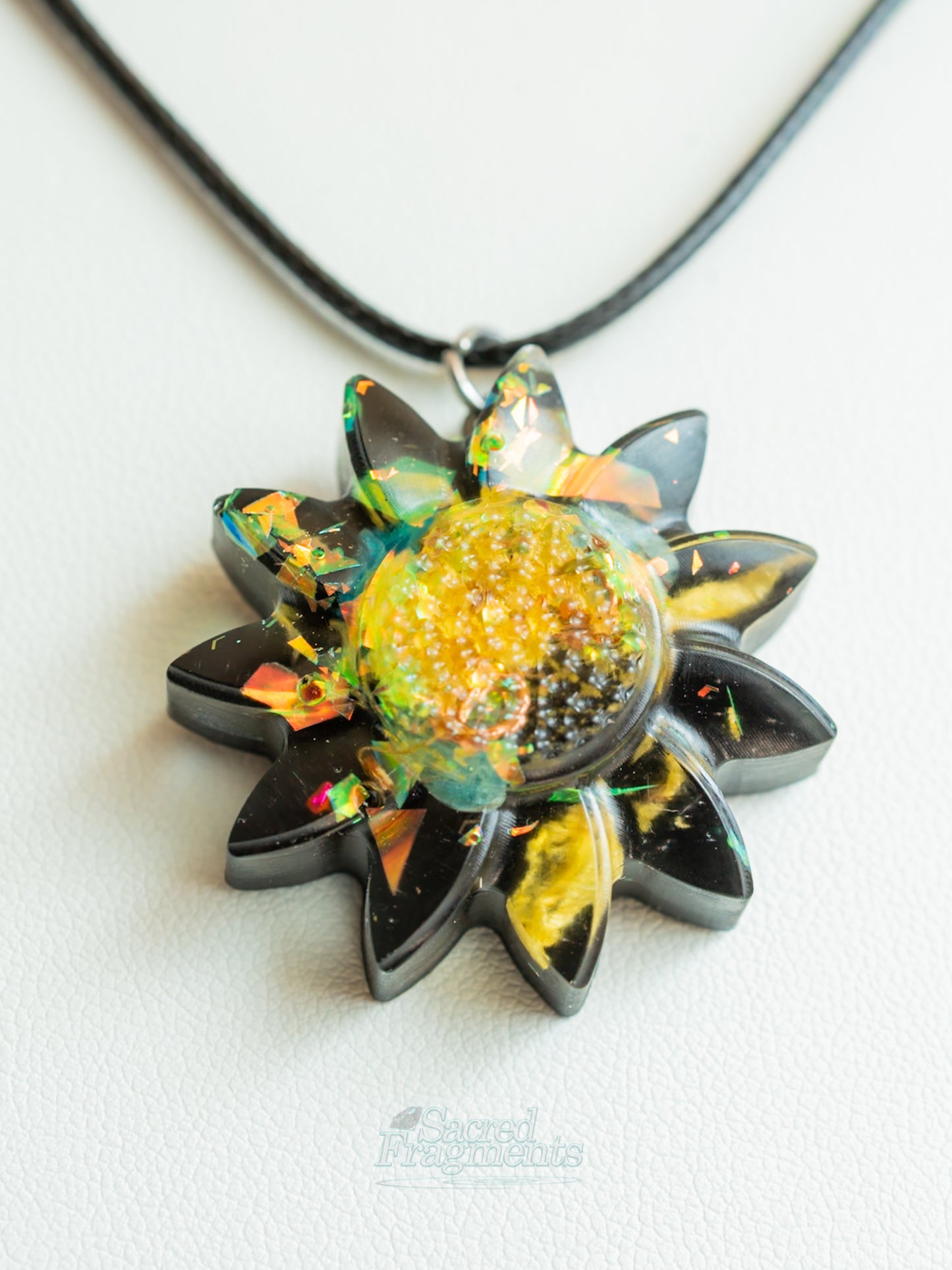 Yellow Sunflower Orgone Pendant