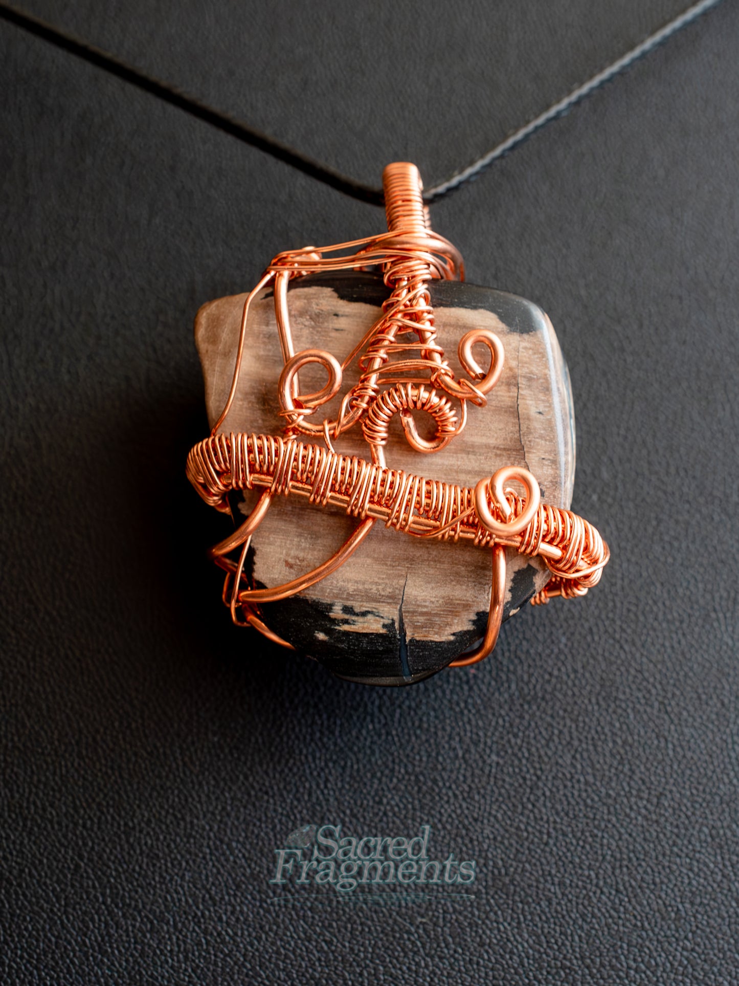 Petrified Wood Pendant - “Echoes of Ancient Wisdom”