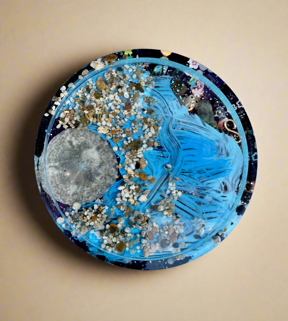 Beach and Sand Shungite Coaster