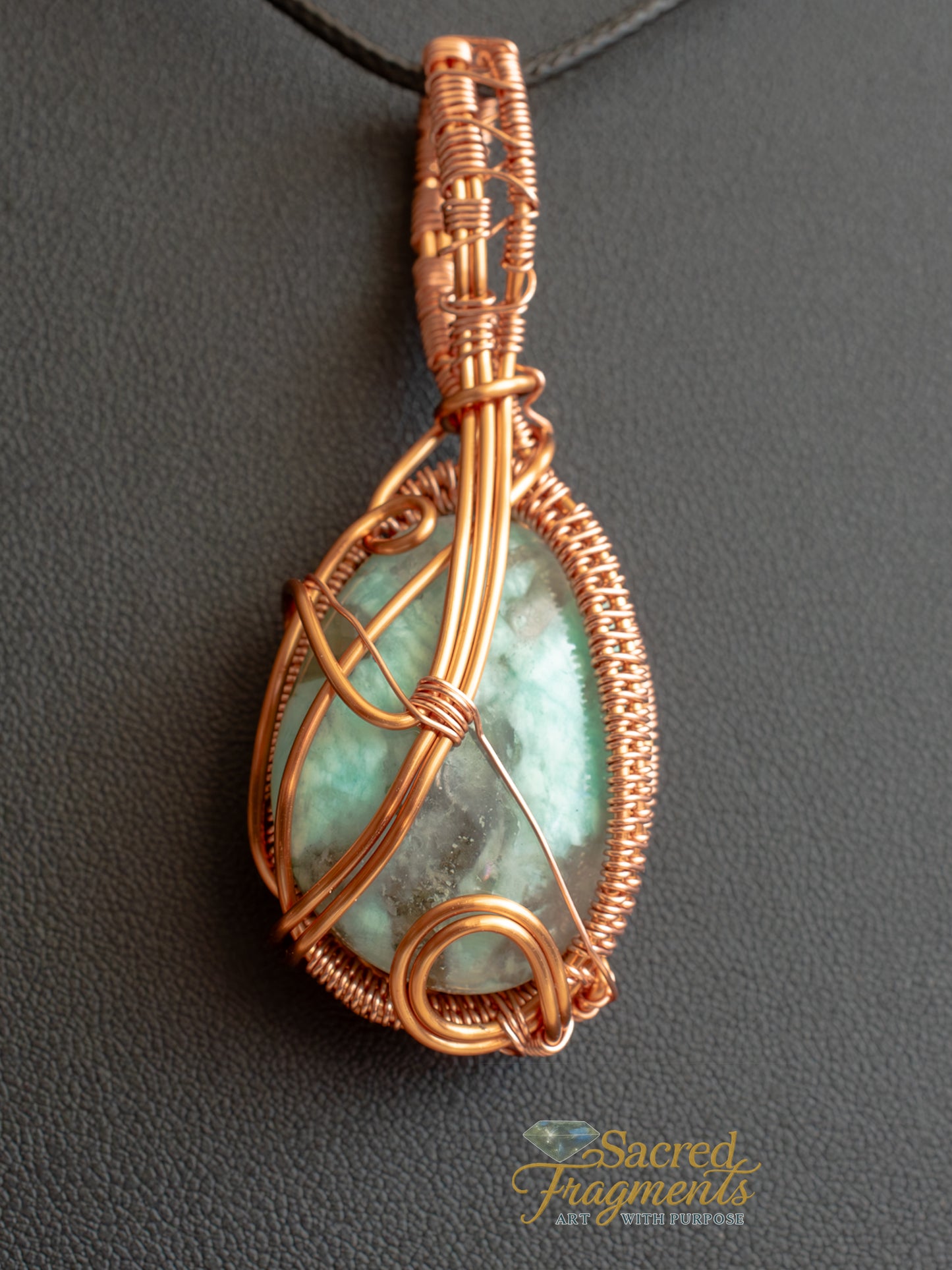 Wear it Two Ways - Amazonite Peaceful Communications Pendant