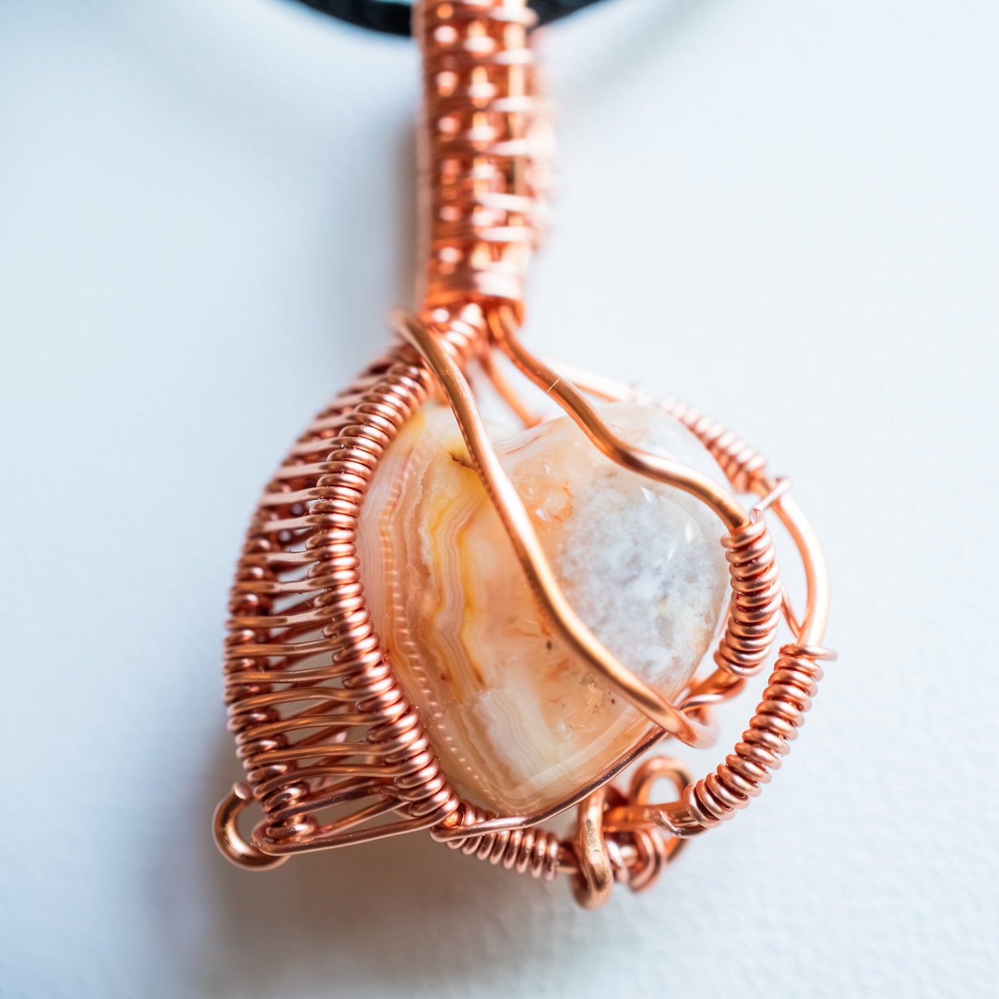 Solar Embrace Heart - Yellow Crazy Lace Agate