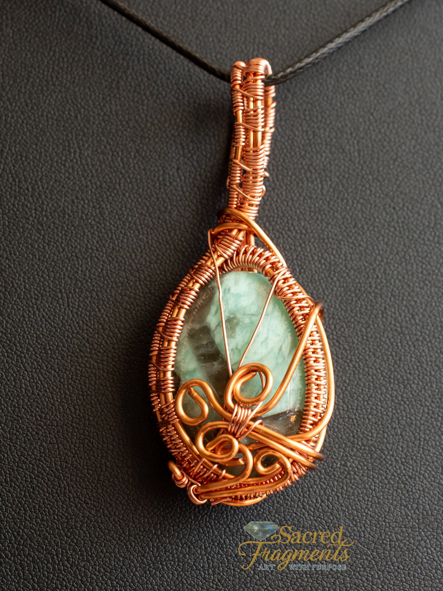 Wear it Two Ways - Amazonite Peaceful Communications Pendant