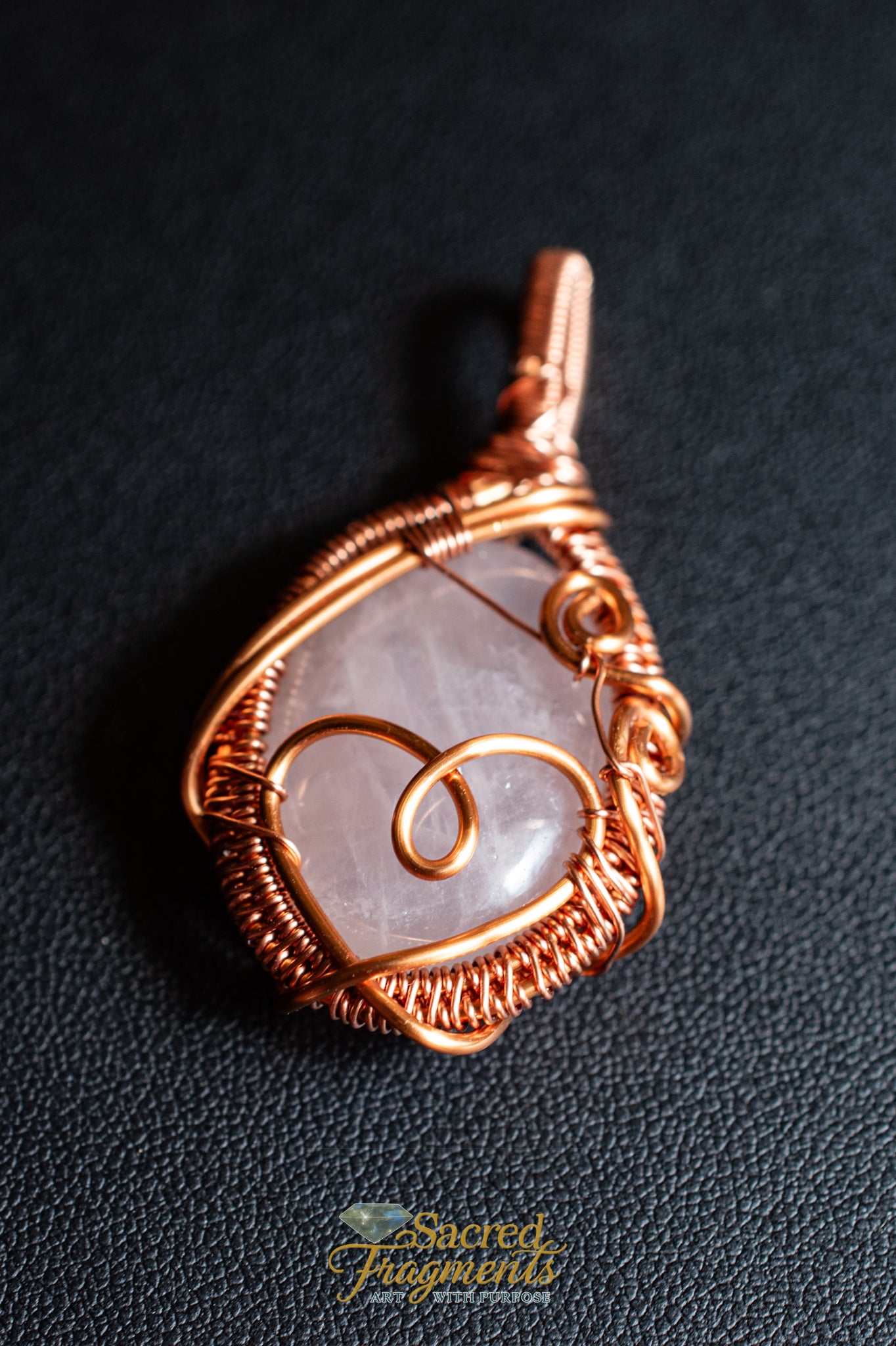 Unconditional Love Crystal Amulet Rose Quartz