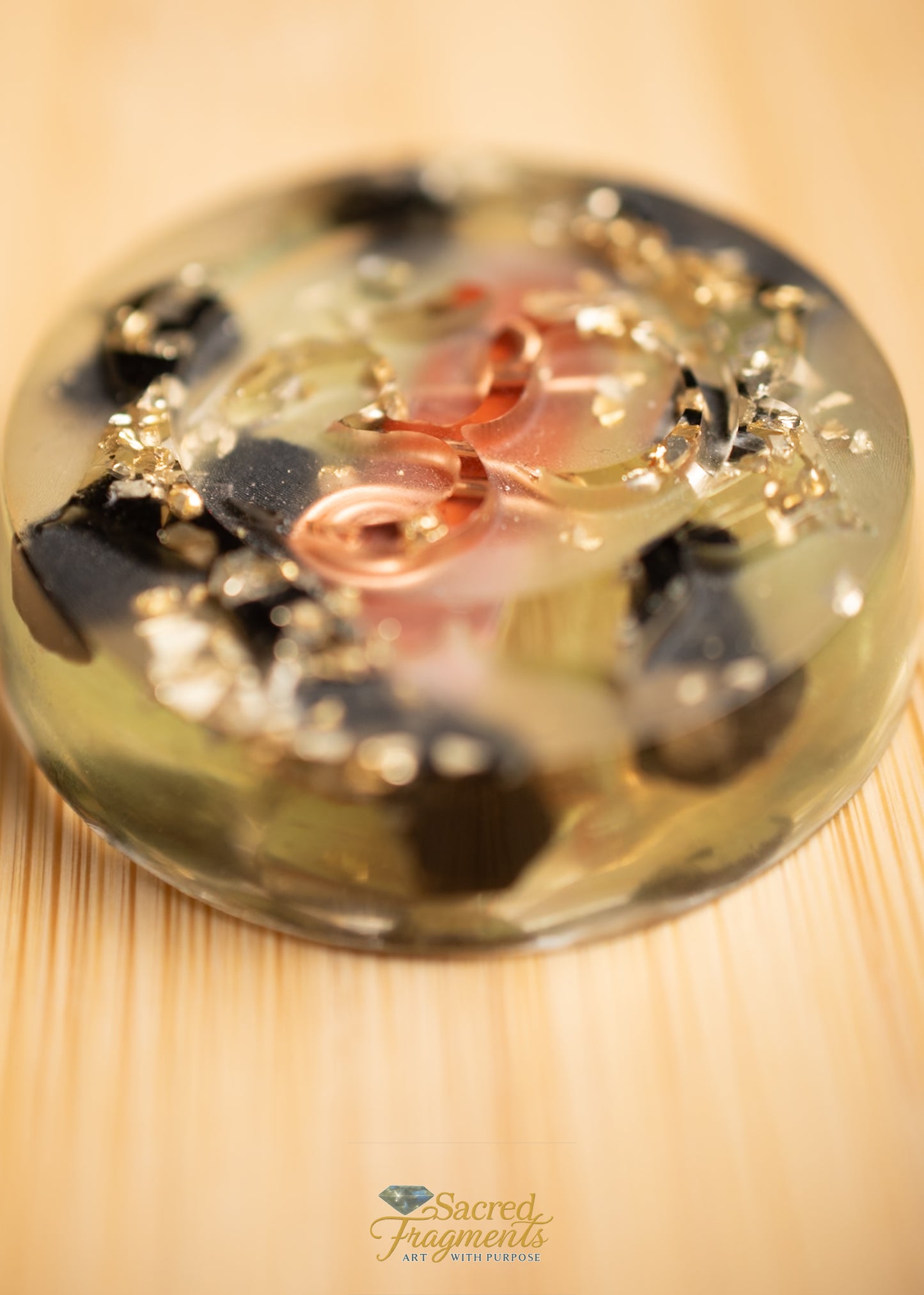 Om Aum Ohm  Orgonite Energy Pocket Piece