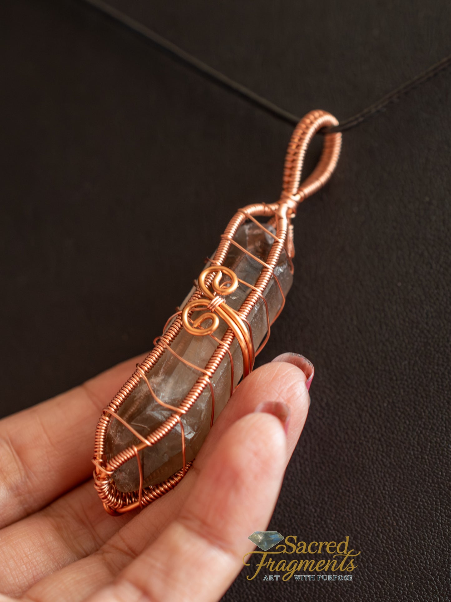 The Angel's Navigator Copper Wrapped Pendant