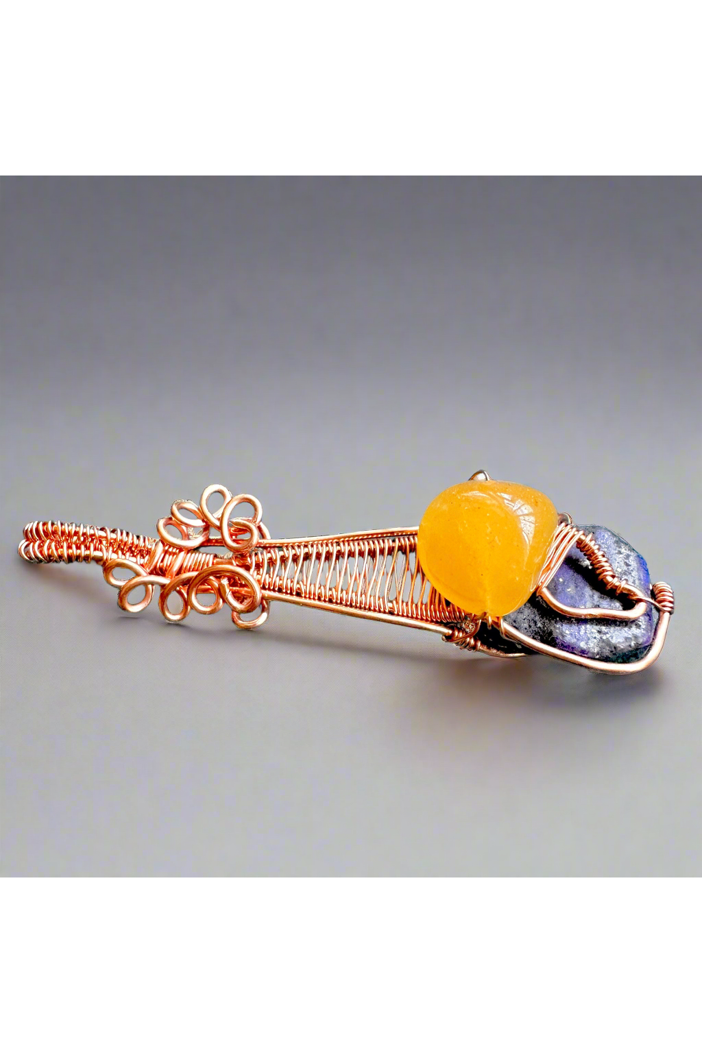 Compassionate Creativity  Pendant • Lapis Lazuli and Yellow Aventurine
