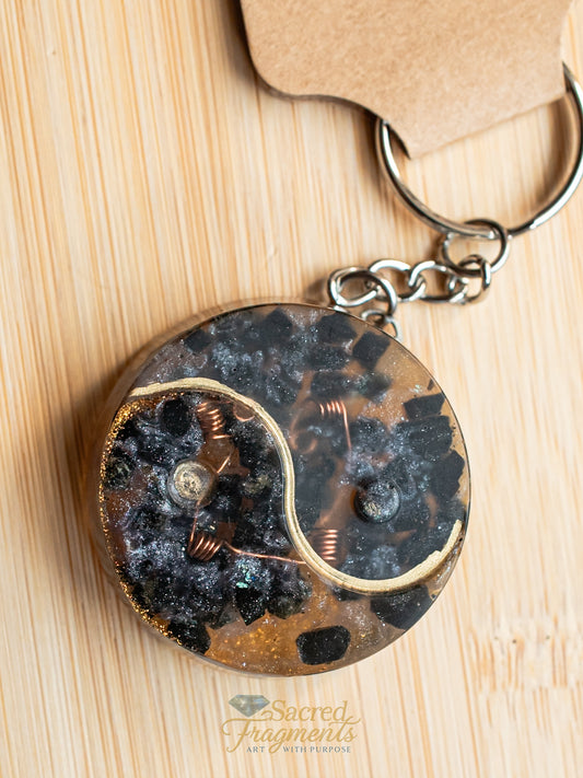Yin Yang Orgone Energy Keychain