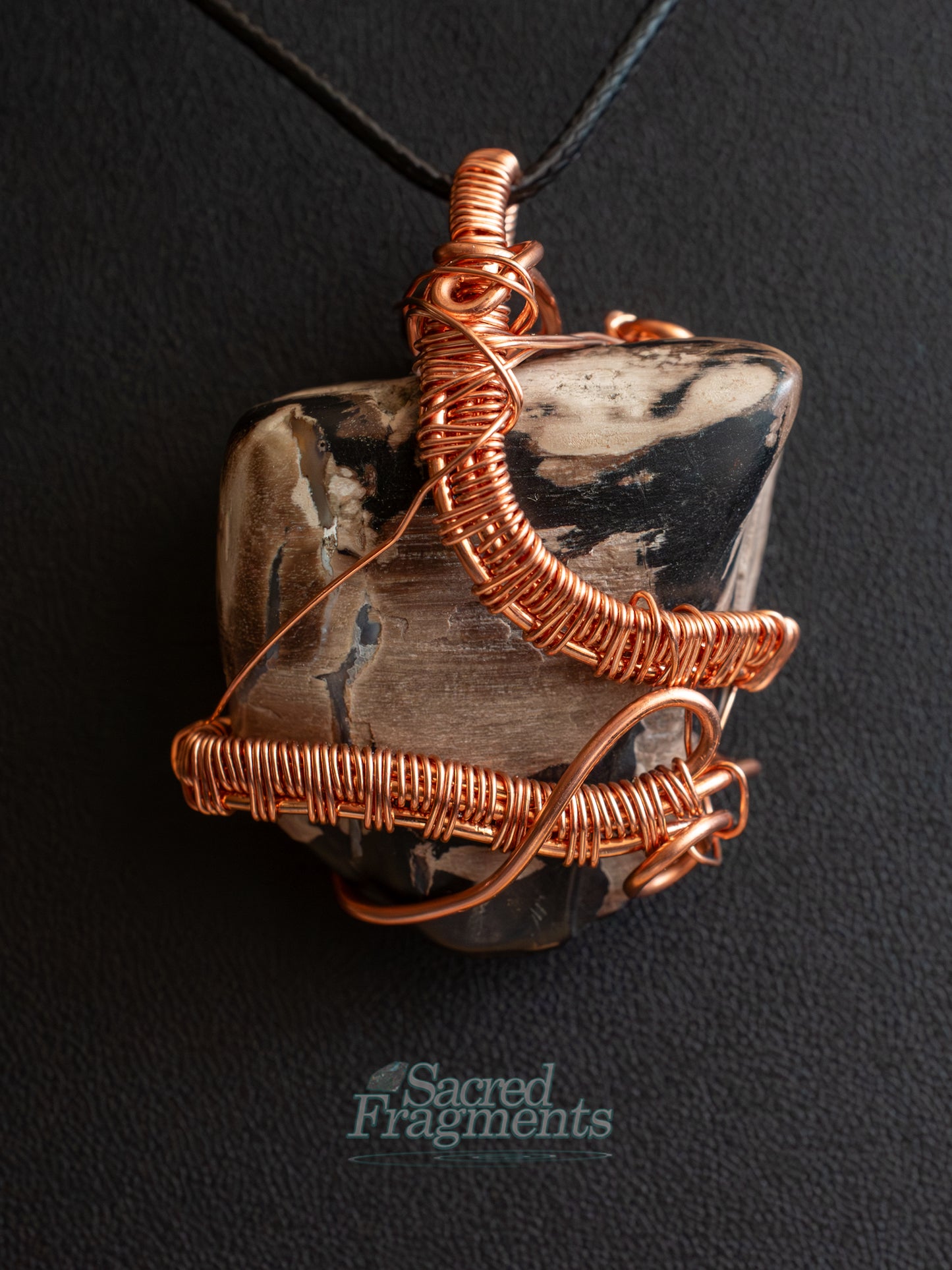Petrified Wood Pendant - “Echoes of Ancient Wisdom”