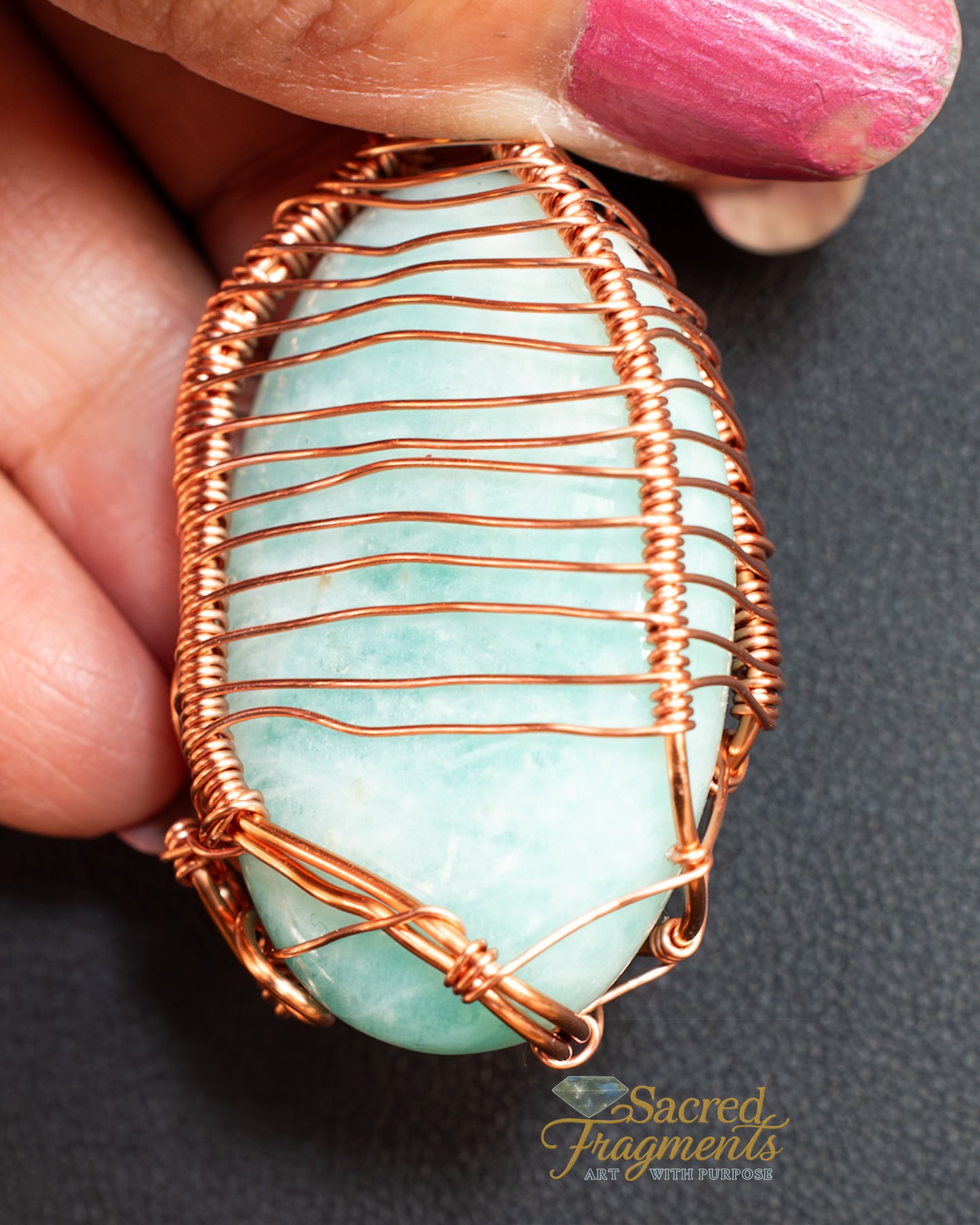 Amazonite Serenity & Fortune Pendant