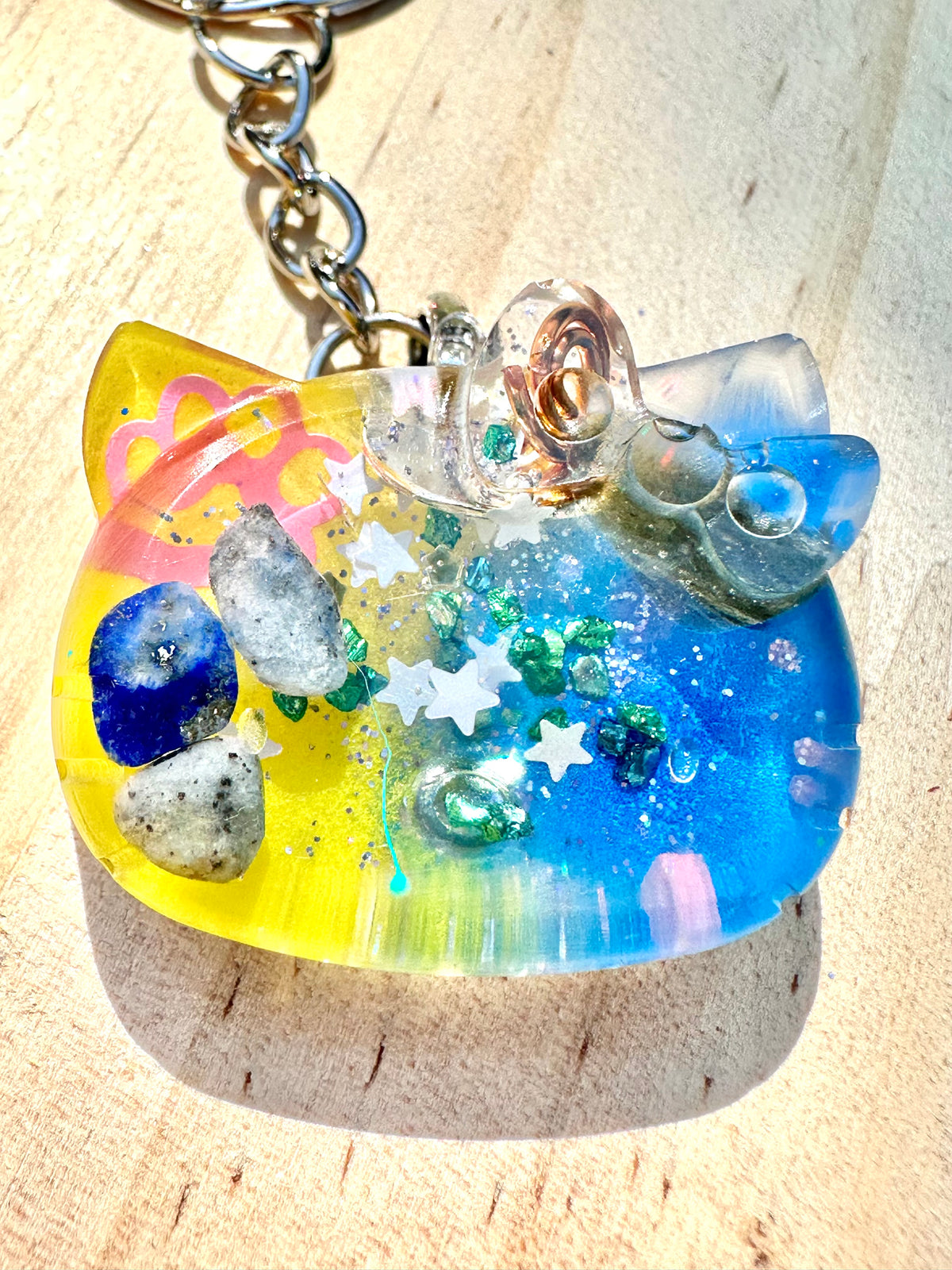 Cosmic Kitty Orgone Keychain