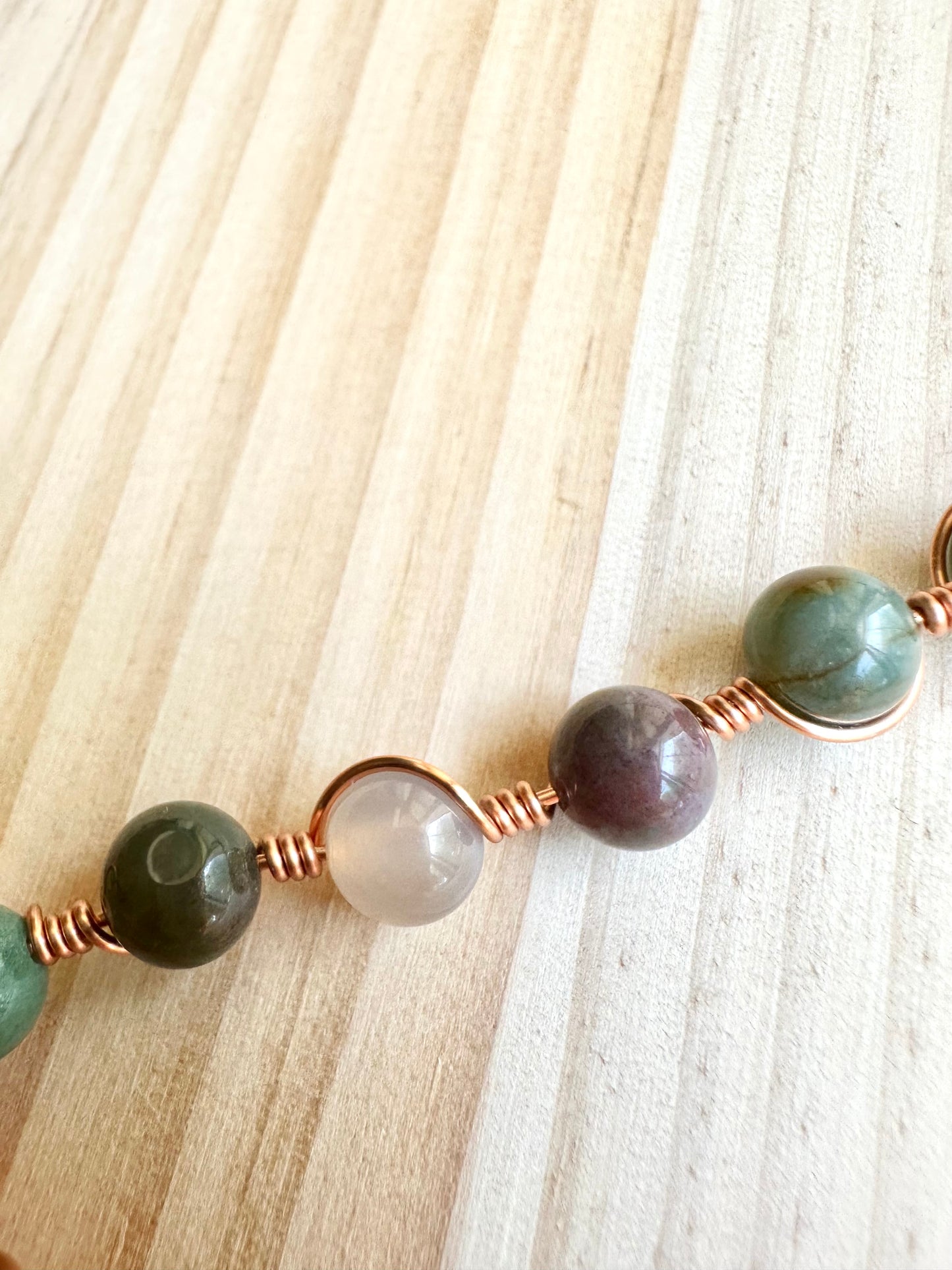 Abundance Stone New Beginnings Moss Agate Amulet