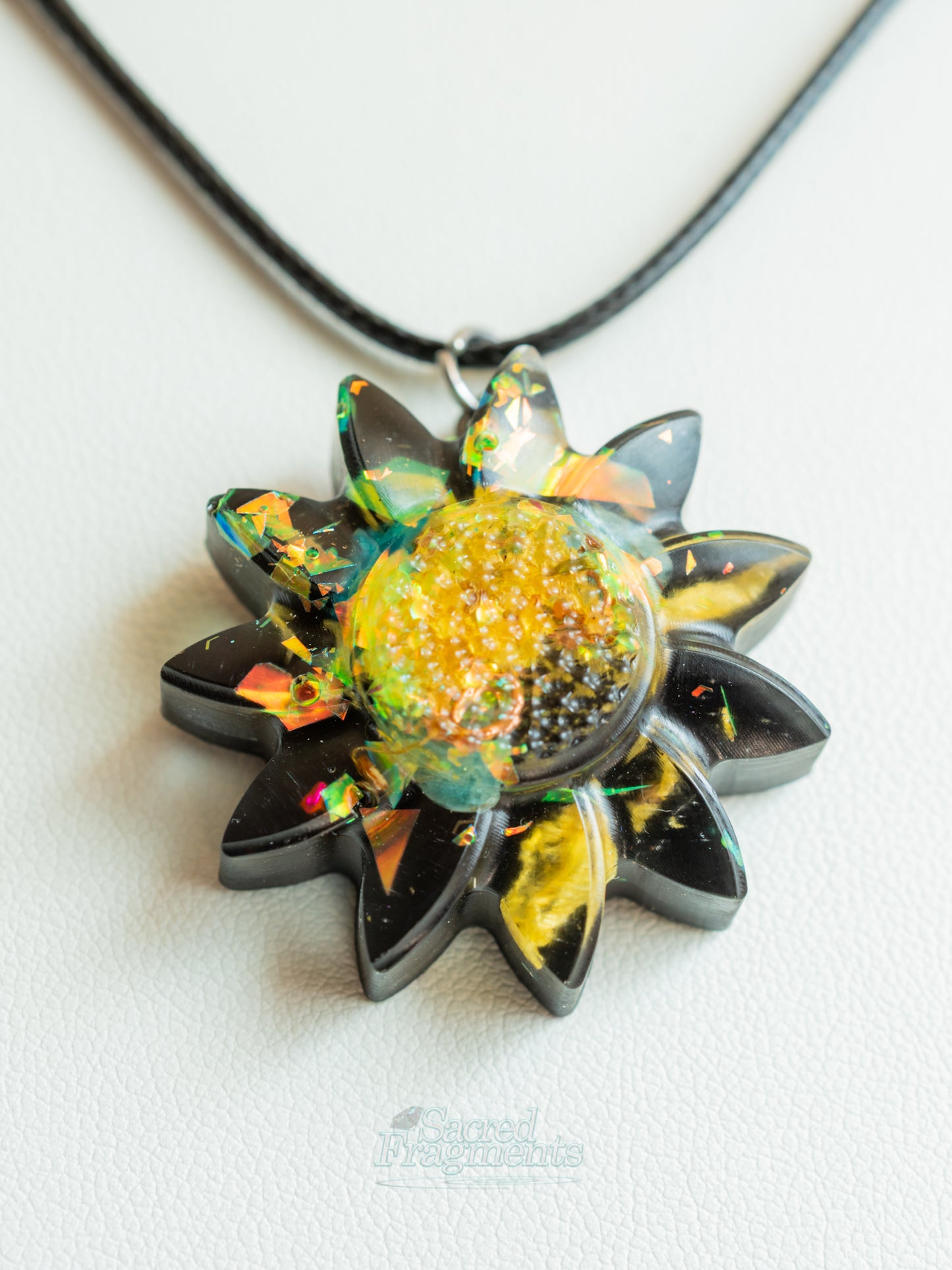 Yellow Sunflower Orgone Pendant