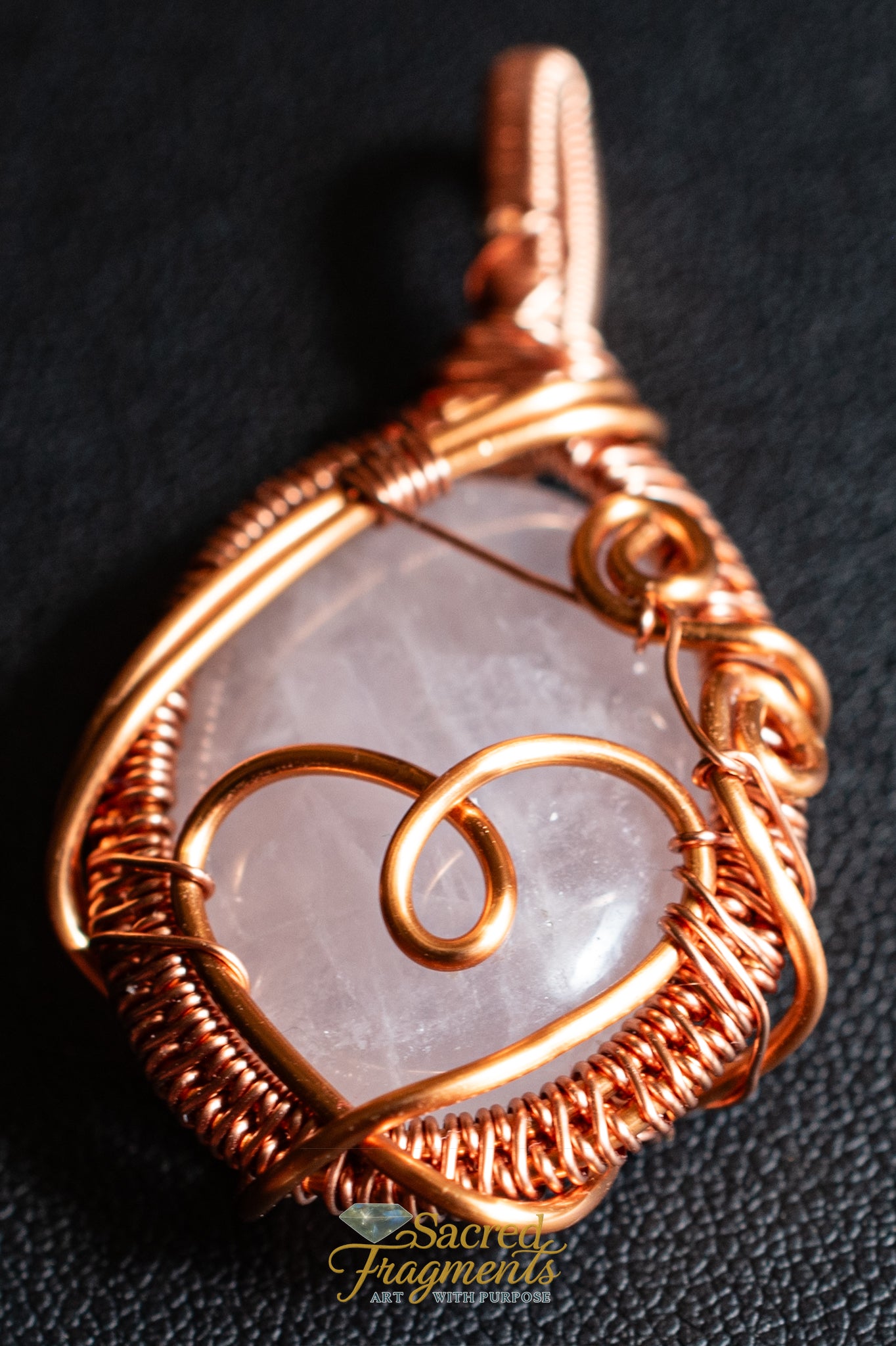 Unconditional Love Crystal Amulet Rose Quartz
