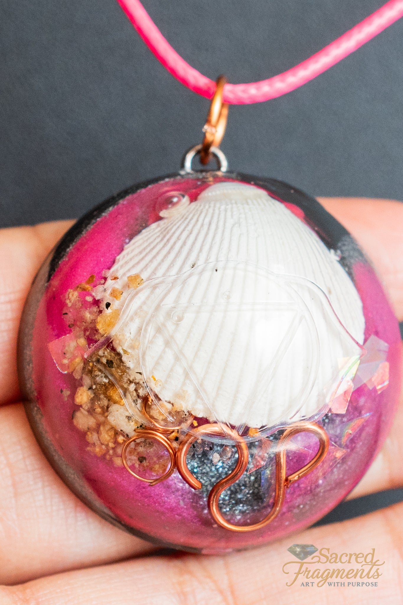 Third Eye Activation - Chakra Orgone Pendant - Shungite Stone