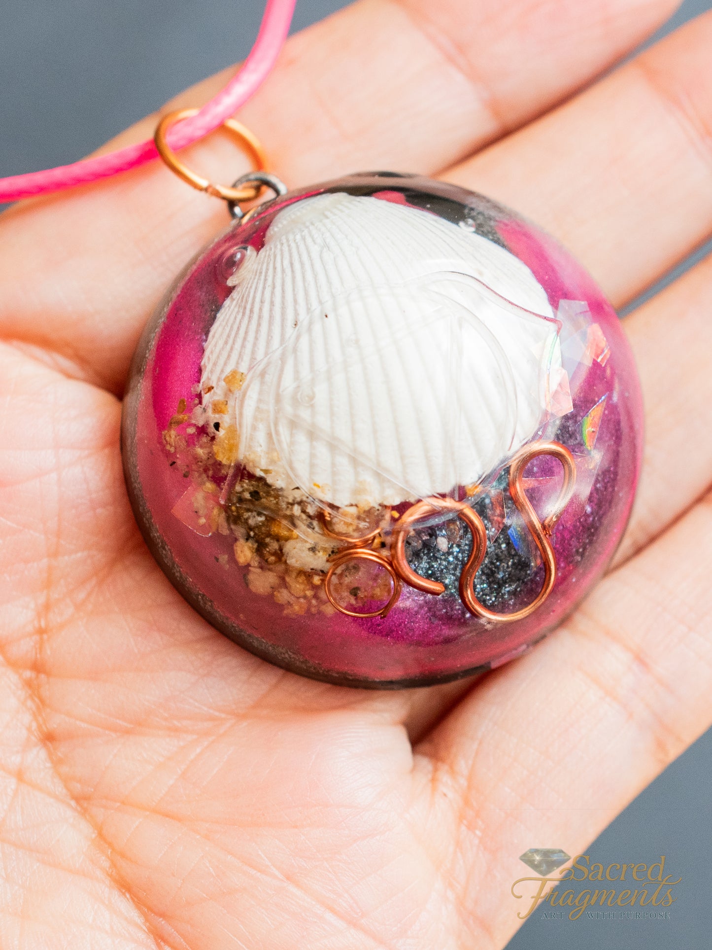 Third Eye Activation - Chakra Orgone Pendant - Shungite Stone