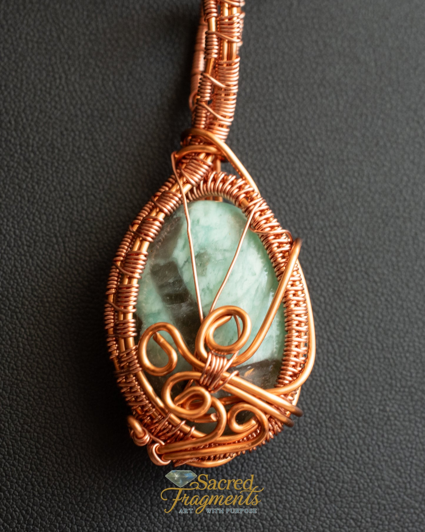 Wear it Two Ways - Amazonite Peaceful Communications Pendant