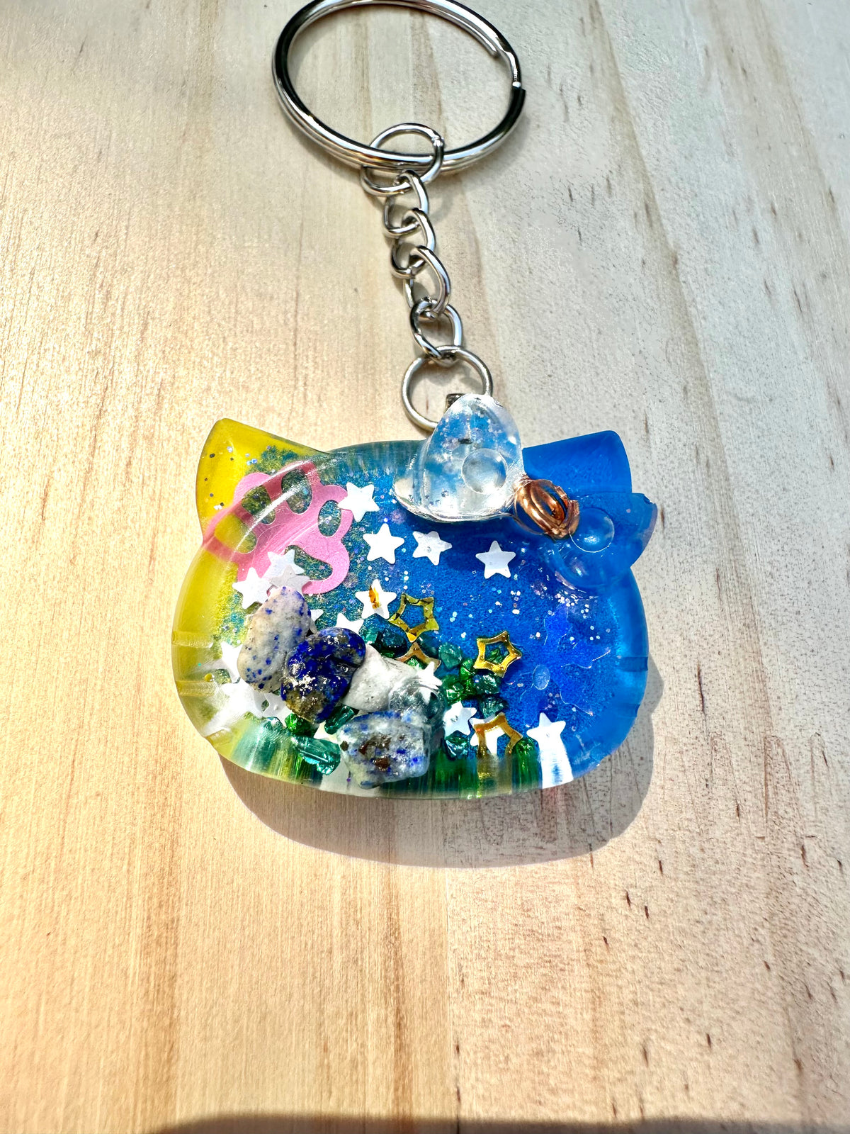 Cosmic Kitty Orgone Keychain