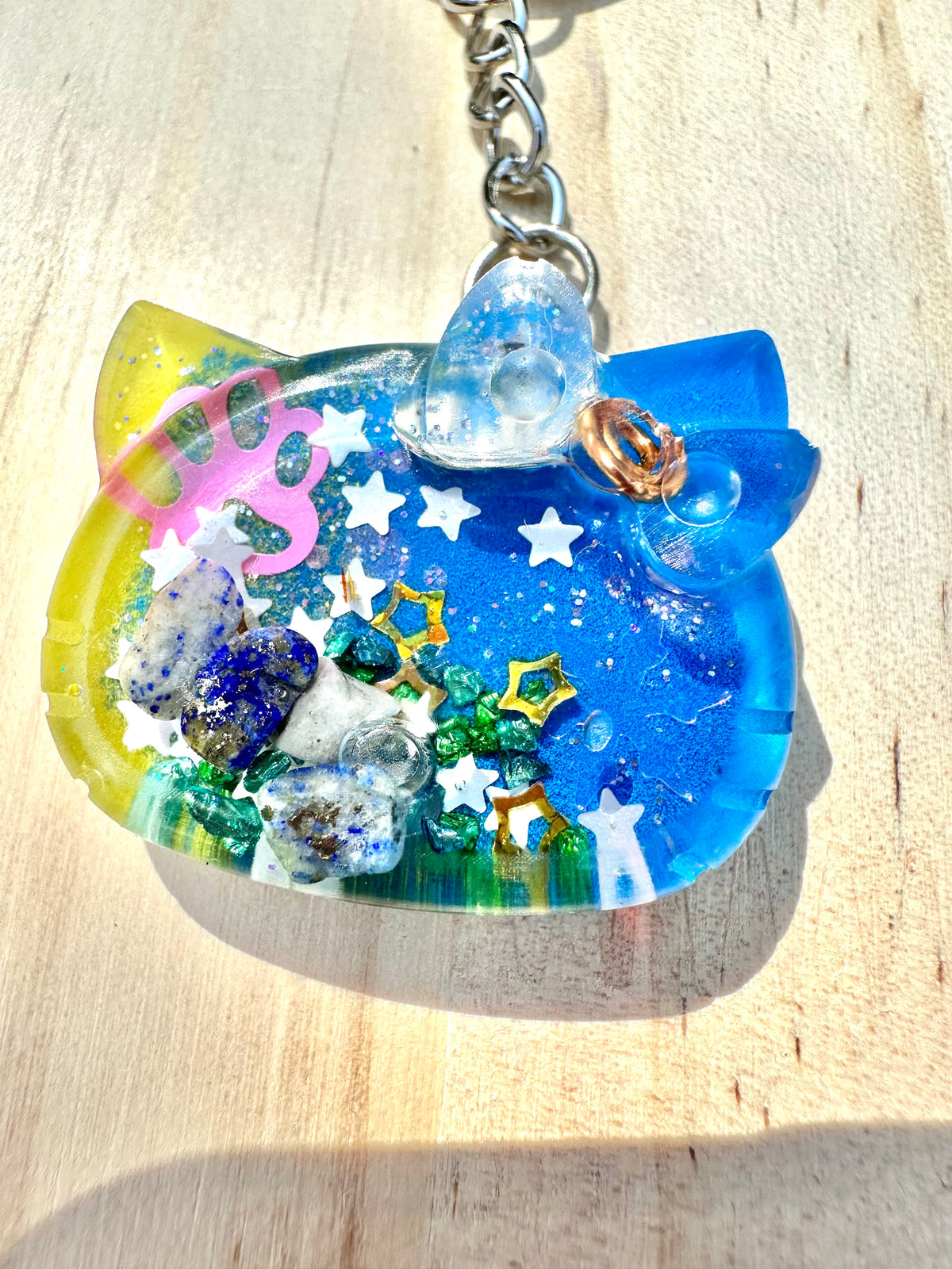 Cosmic Kitty Orgone Keychain