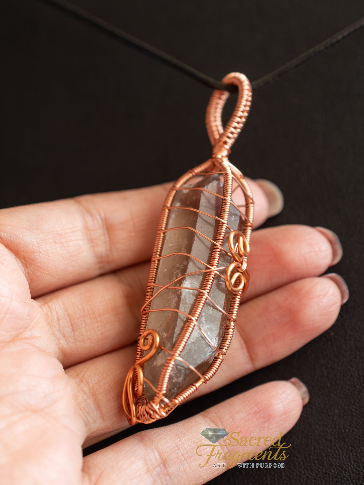 The Angel's Navigator Copper Wrapped Pendant