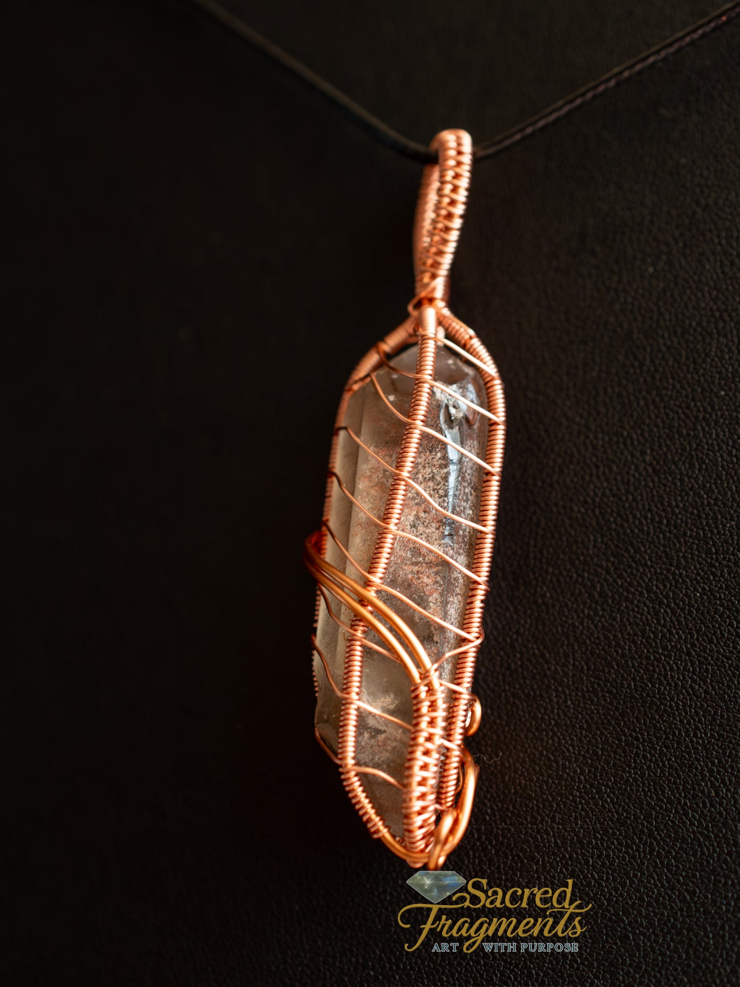 The Angel's Navigator Copper Wrapped Pendant