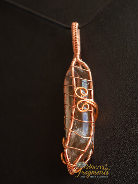 The Angel's Navigator Copper Wrapped Pendant