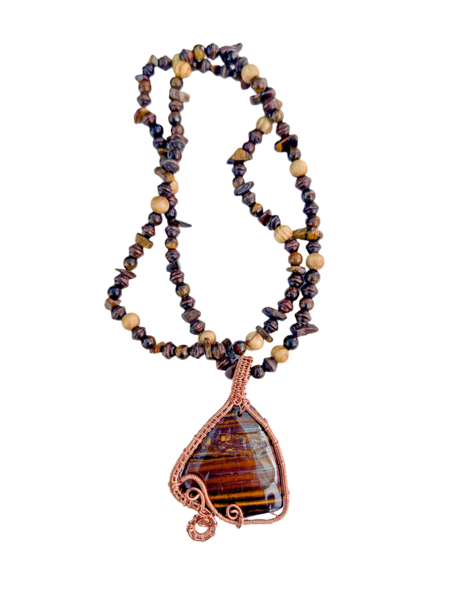 Confidence Booster - Copper Wrapped Tiger Eye Crystal