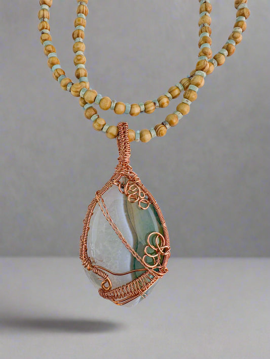 Clear your Mind Amulet - Agate Pendant