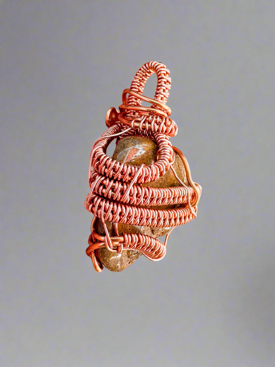 Emotional Support Ocean Jasper Pendant