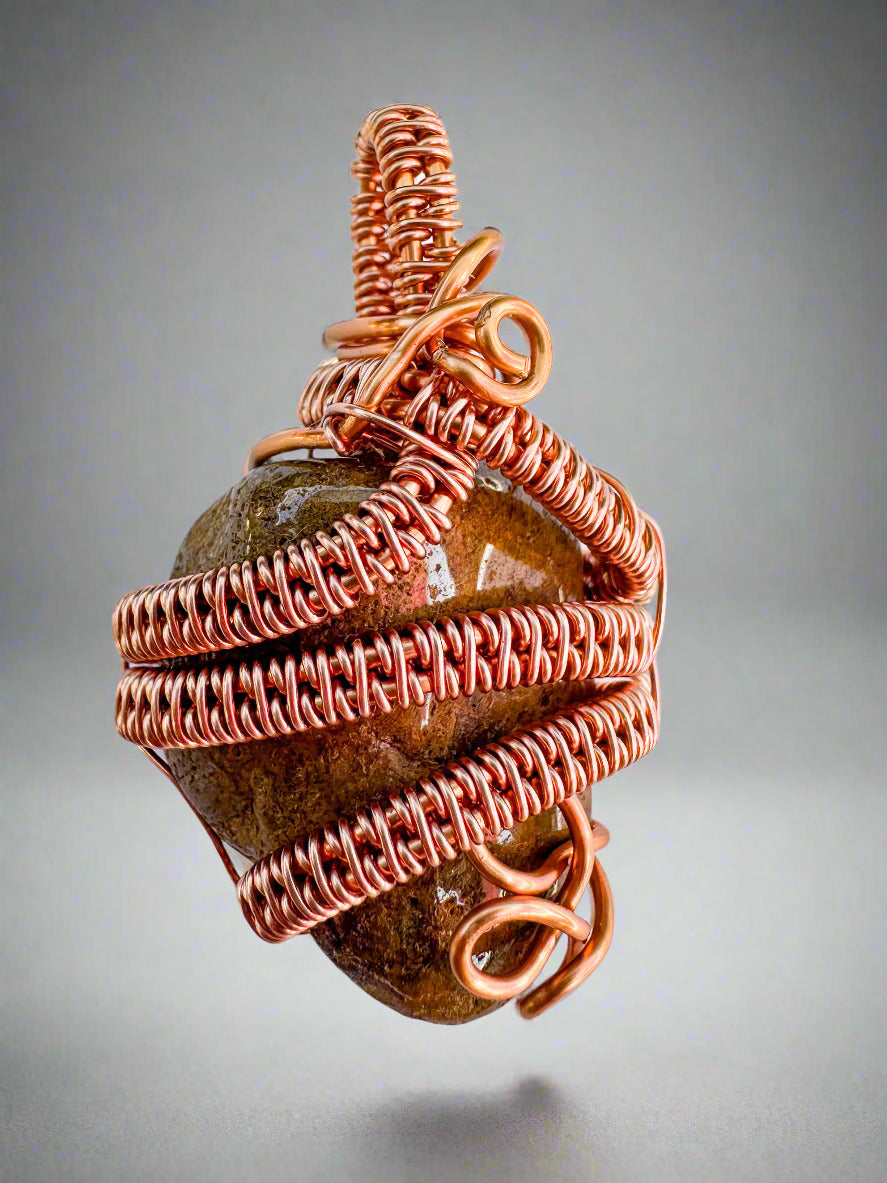 Emotional Support Ocean Jasper Pendant