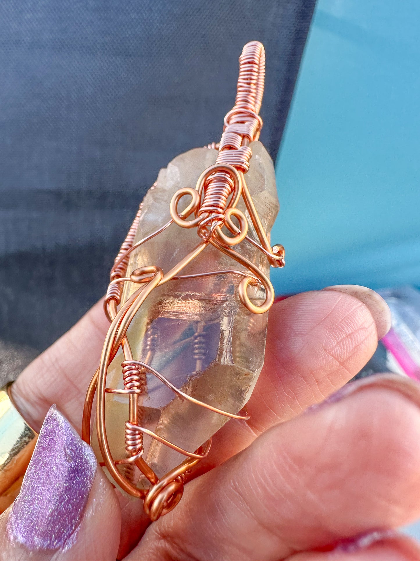 Manifestation Mood Smoky Citrine Pendant