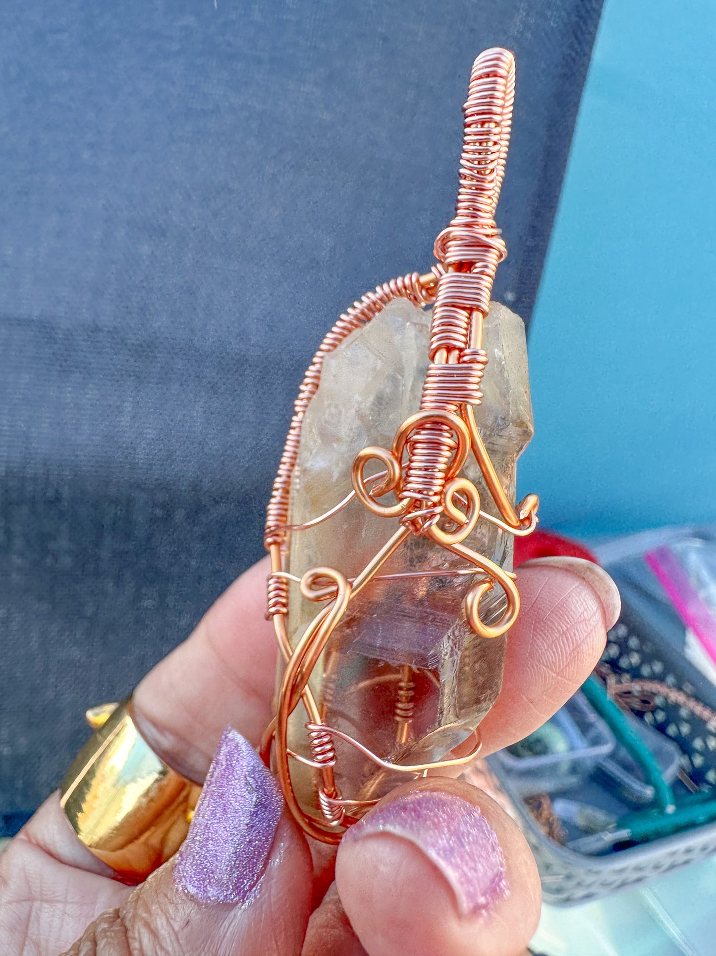 Manifestation Mood Smoky Citrine Pendant
