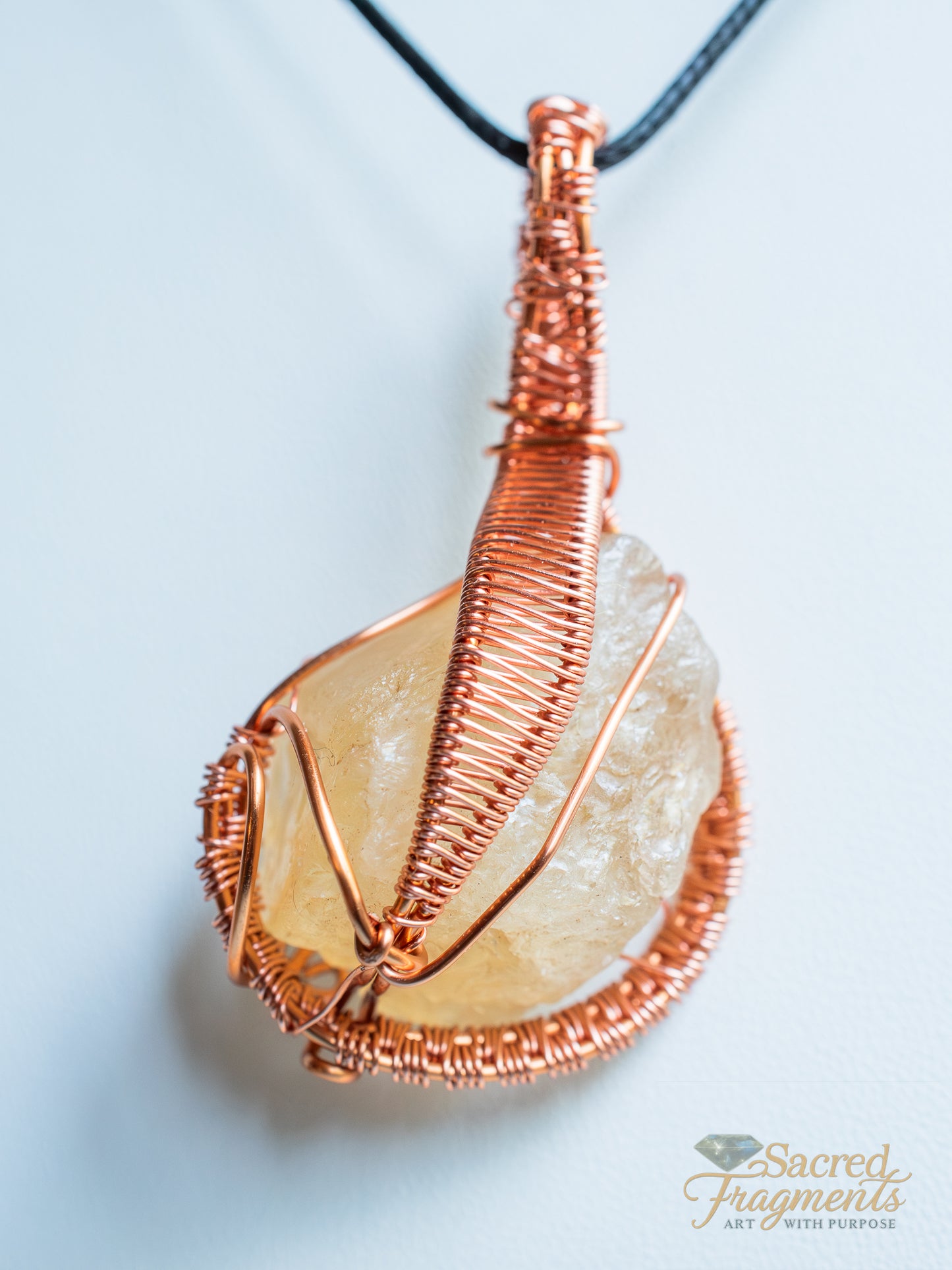 Citrine Golden Sun Pendant