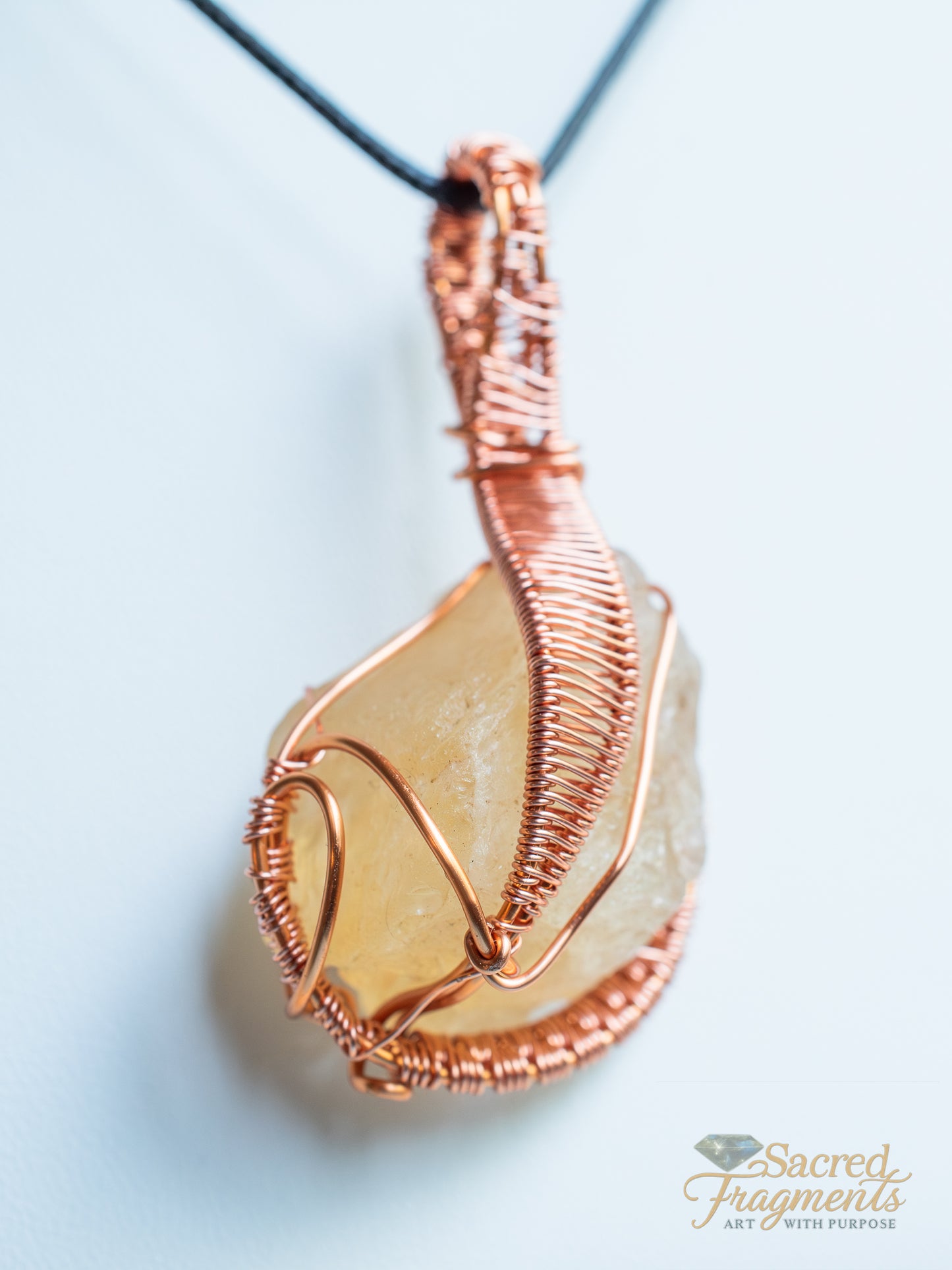 Citrine Golden Sun Pendant