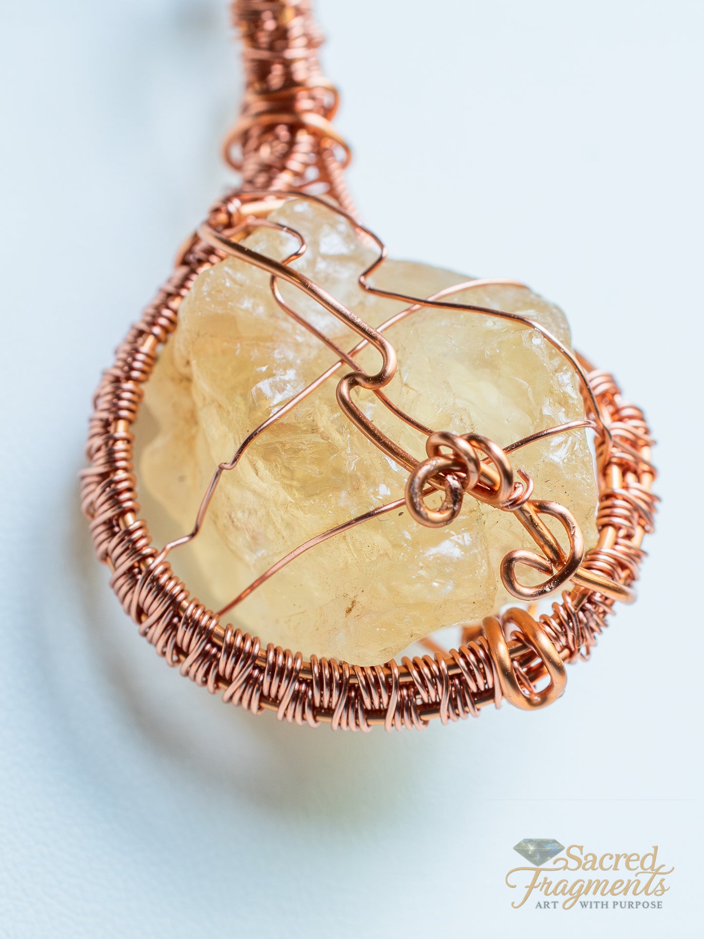 Citrine Golden Sun Pendant