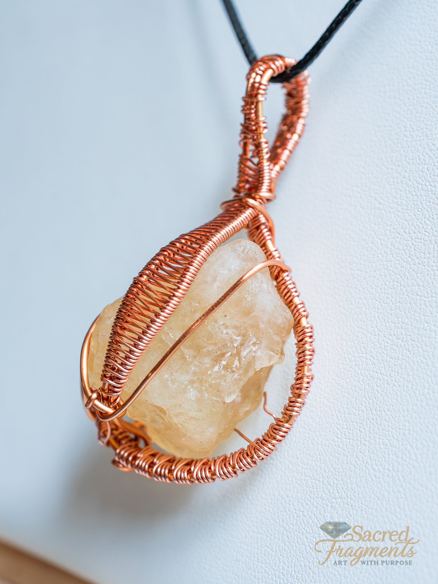 Citrine Golden Sun Pendant