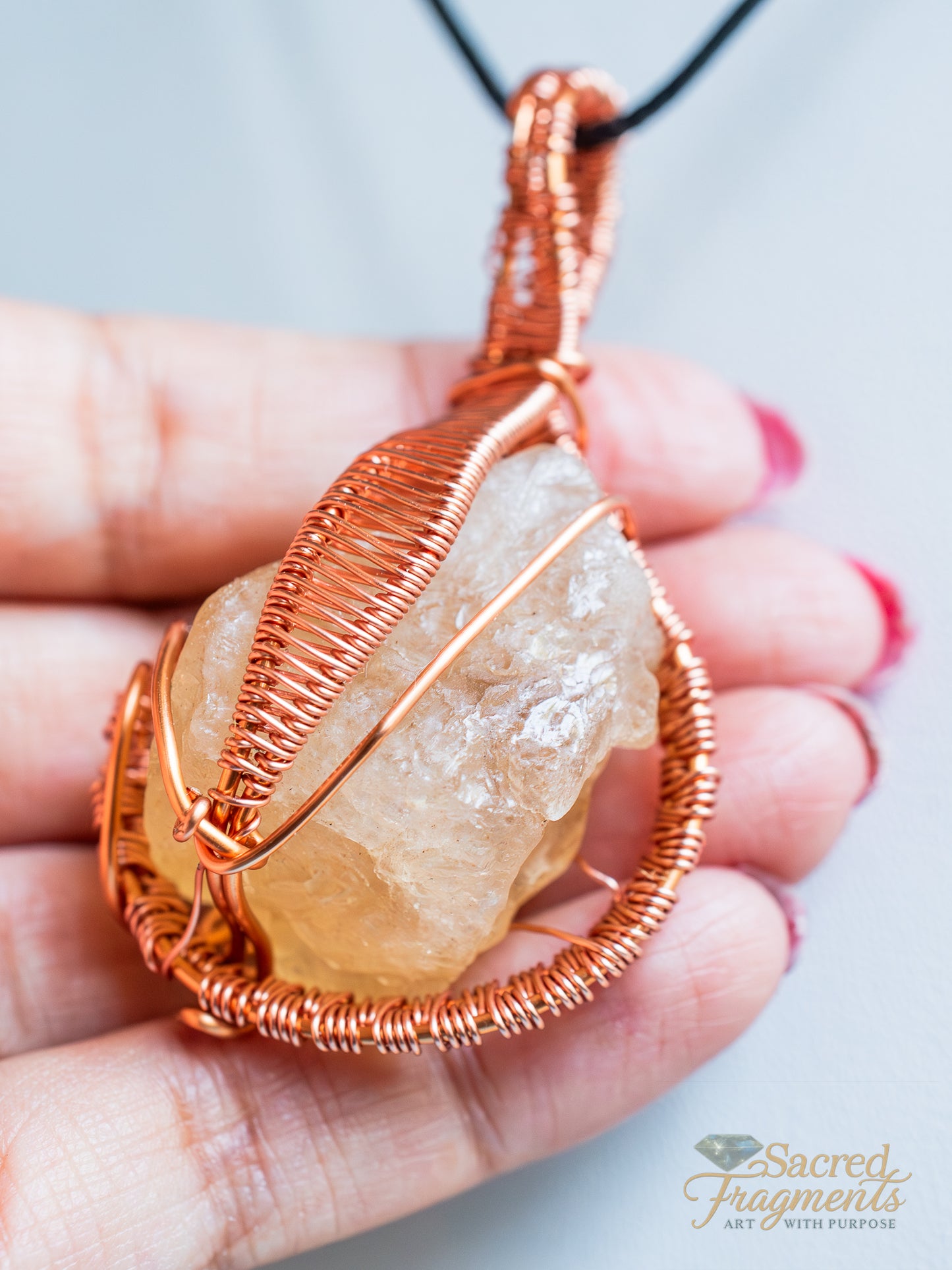 Citrine Golden Sun Pendant