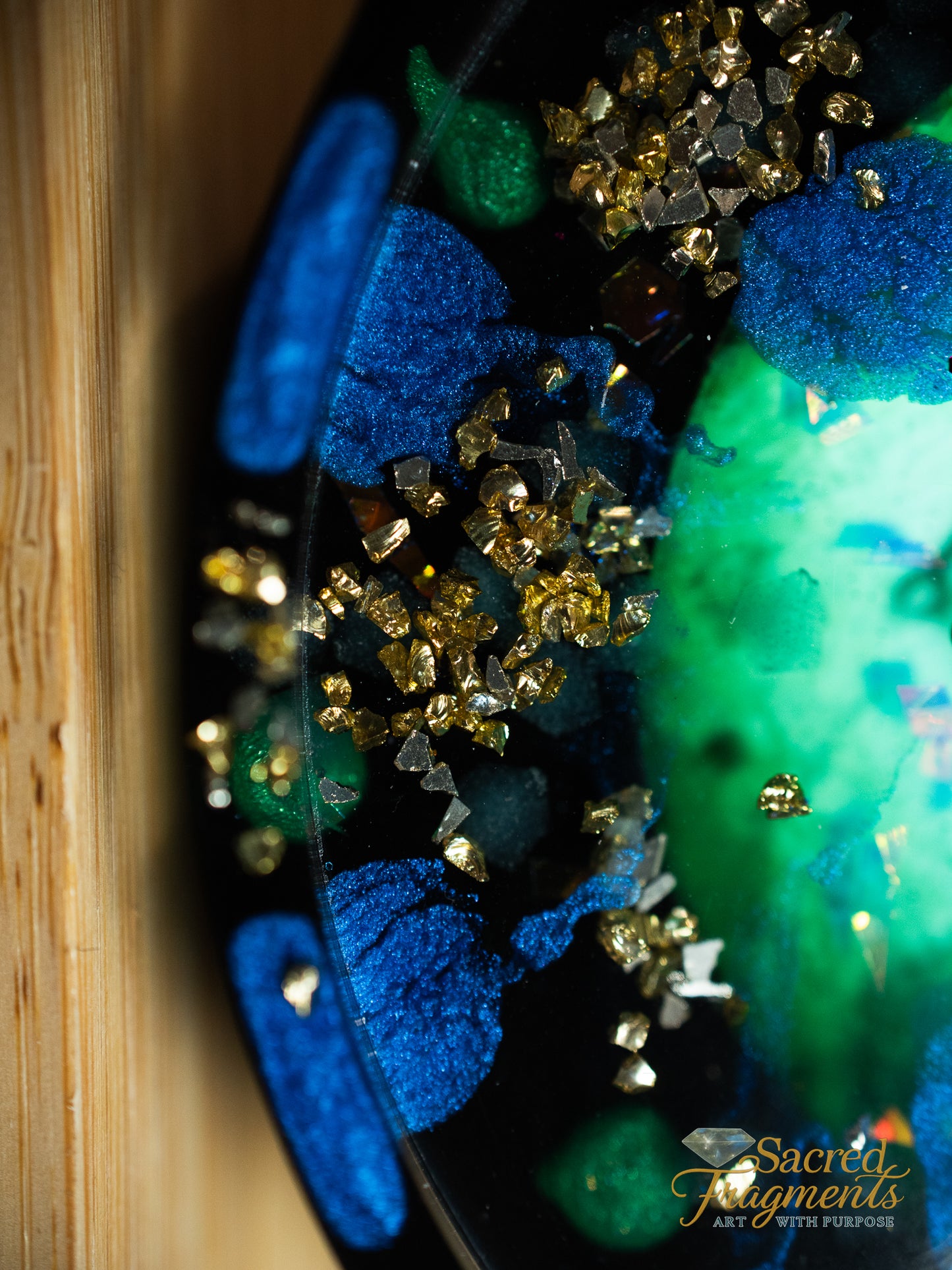 Coaster Spring Leaf - Shungite