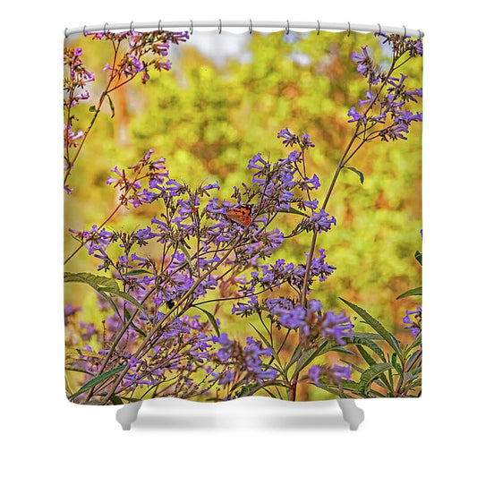 A Butterfly Must Rest - Shower Curtain