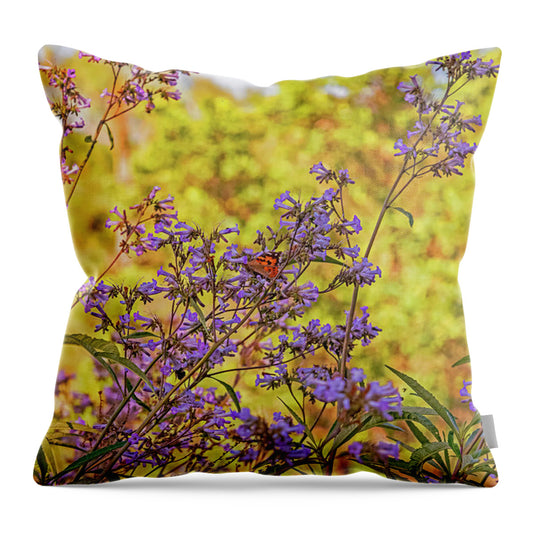 A Butterfly Must Rest - Throw Pillow