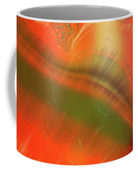 Abstract Oranges and Greens - Mug