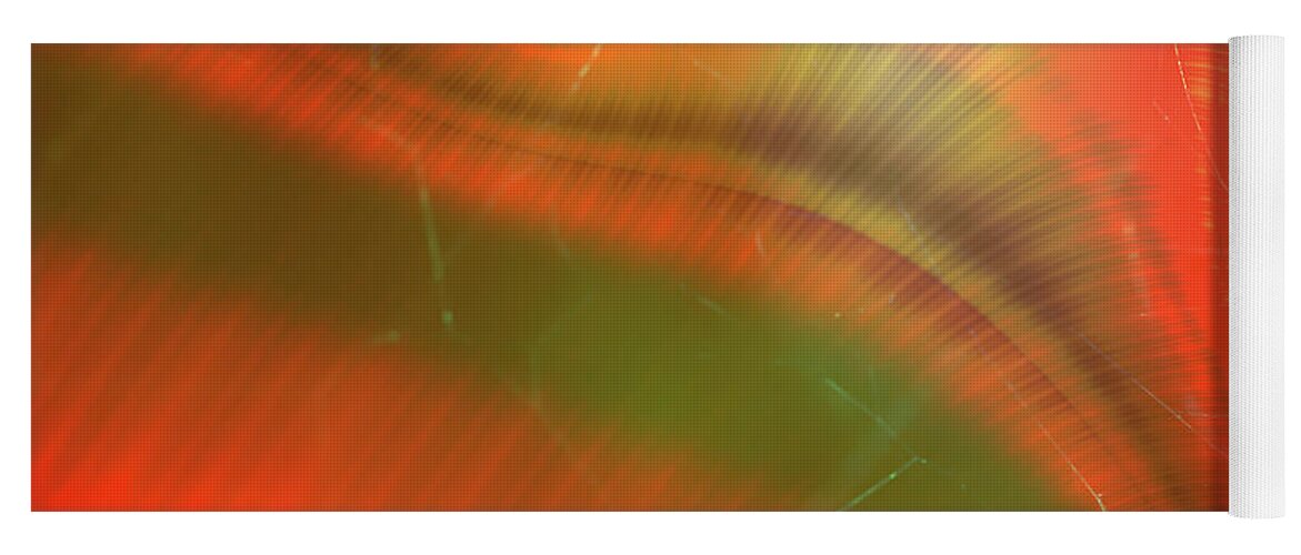 Abstract Oranges and Greens - Yoga Mat