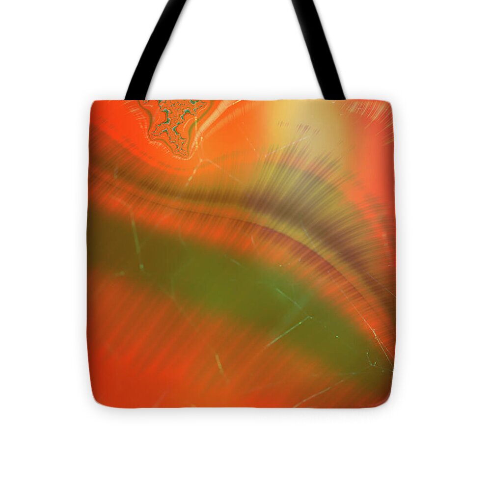 Abstract Oranges and Greens - Tote Bag