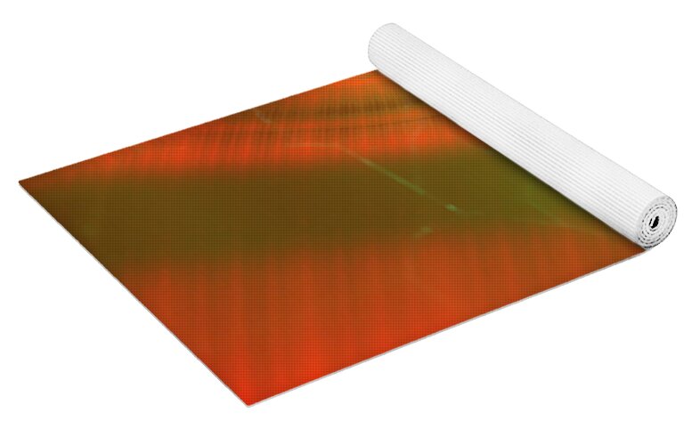 Abstract Oranges and Greens - Yoga Mat