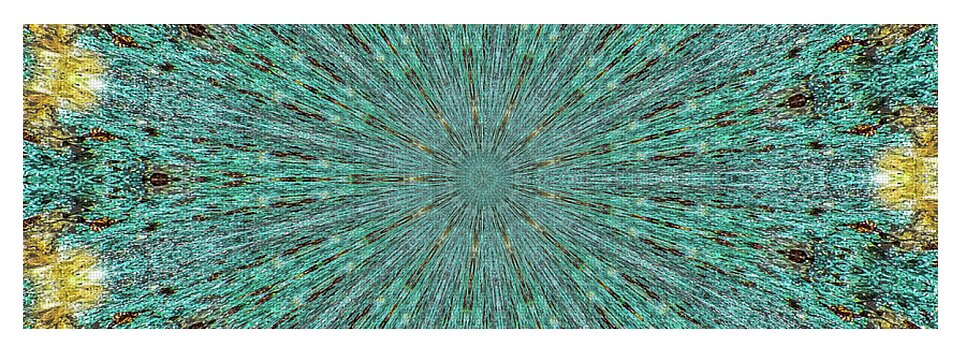 Aquamarine and Yellow Pattern Mandala - Yoga Mat